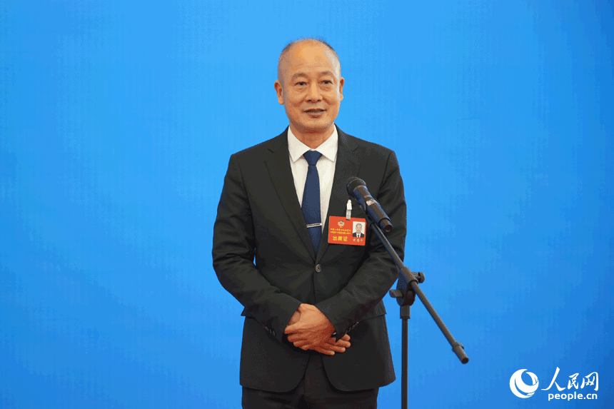 江西省政協委員、九江凱瑞生態農業開發有限公司董事長黃國平 人民網 鄒玢琦攝