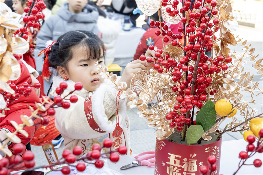 年宵花制作。 汪和云攝