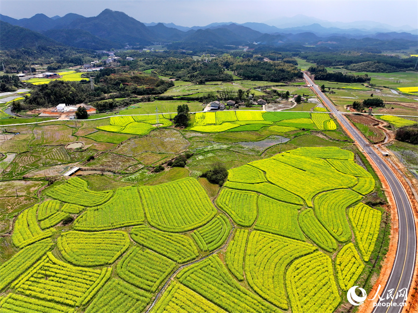 撫州市崇仁縣相山鎮港下村，美麗鄉村景色怡人。人民網 朱海鵬攝