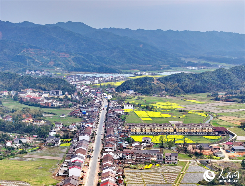 撫州市崇仁縣相山鎮港下村，美麗鄉村景色怡人。人民網 朱海鵬攝
