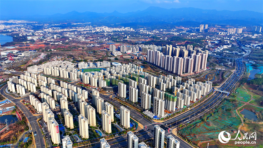 贛州市中心城區，新建成的人才住房、人才公寓，助力入贛就業人才安居樂業。人民網 朱海鵬攝
