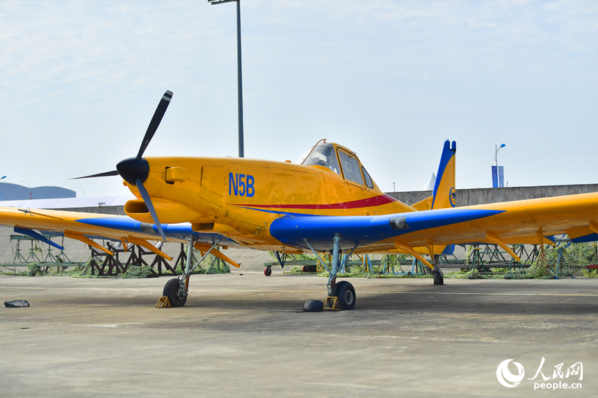 靜態展示區的參展飛機。人民網記者 時雨攝